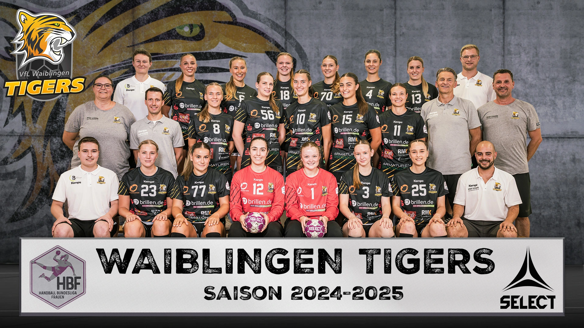 Teambild Tigers Frauen 1 - Jahr 2024/2025